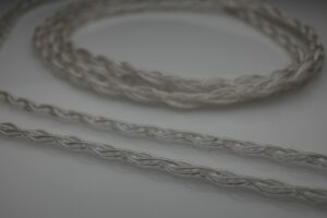 Ultimate Silver multistrand litz Hifiman HE1000 Edition X headphone upgrade cable by Lavricables