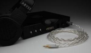 Grand pure Silver awg20 multistrand litz Abyss Diana headphone upgrade cable by Lavricables