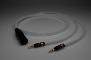 Grand 20 core pure Silver HiFiMan Arya HE1000se HE6se headphone upgrade cable by Lavricables