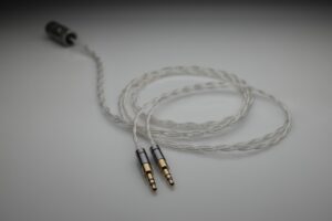 Ultimate pure Silver Brainwavz Alara HM100 multistrand litz awg24 headphone upgrade cable by Lavricables