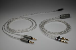 Ultimate pure Silver Brainwavz Alara HM100 multistrand litz awg24 headphone upgrade cable by Lavricables