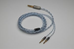 Master pure Silver HiFiMan HE1000se Arya Stealth Audivina Sundara Ananda HE6se HE5se multistrand litz awg22 headphone upgrade cable by Lavricables