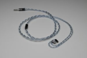 Master pure silver awg22 sky blue multistrand litz 64 Audio InEar StageDiver Noble Audio EarSonics Vision Ears Unique Melody iem 2 pin upgrade cable by Lavricables