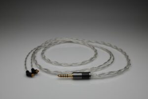 Ultimate pure Silver Etymotic Research ER4B ER4PT ER4S ER6I ER4 multistrand litz awg24 iem upgrade cable by Lavricables
