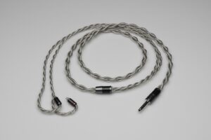 Grand pure silver awg20 multistrand litz 2 pin iem upgrade cable by Lavricables